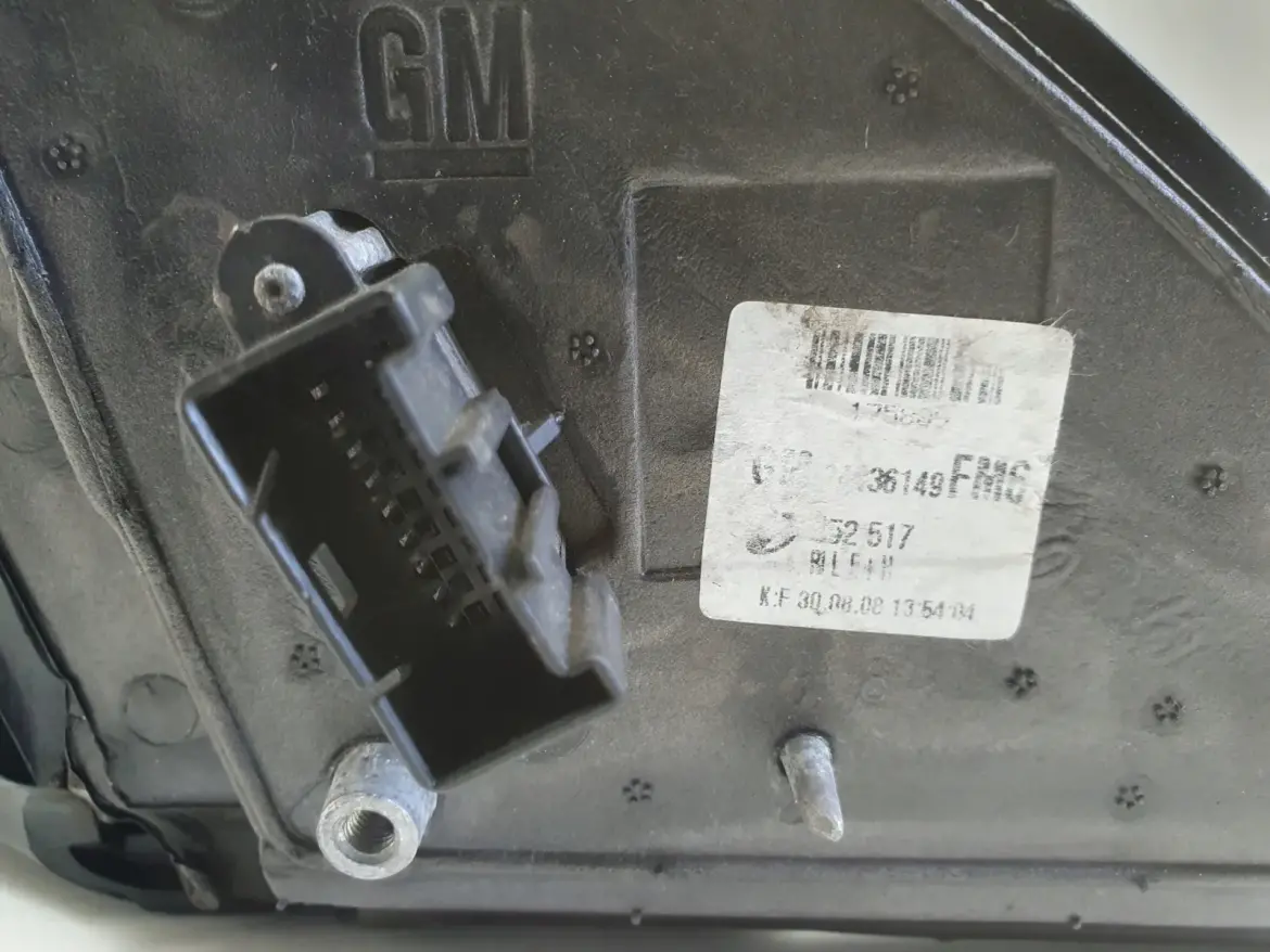 Opel Vectra C Signum LUSTERKO LEWE KIEROWCY 5 pin pinów 24436149