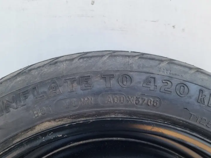 Toyota Yaris II KOŁO DOJAZDOWE dojazdówka 125/70 R15 4x100 2150669