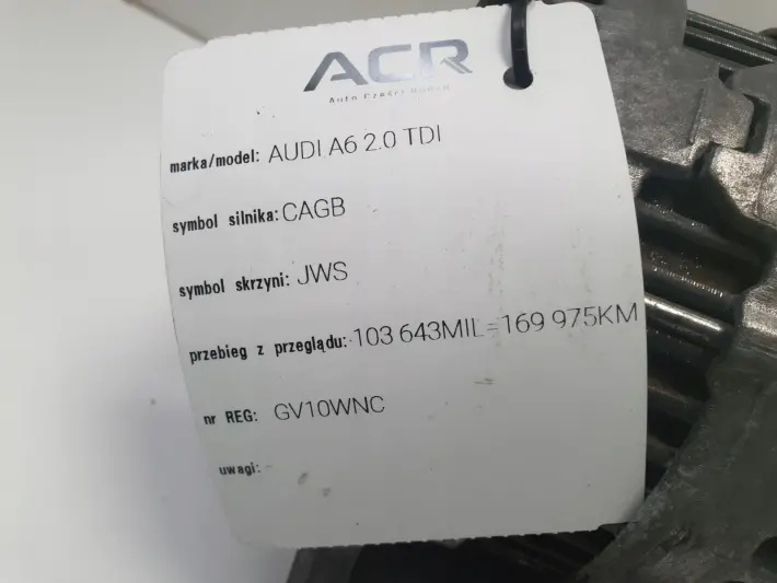 Audi A6 C6 2.0 TDI ALTERNATOR 180A 03G903016N