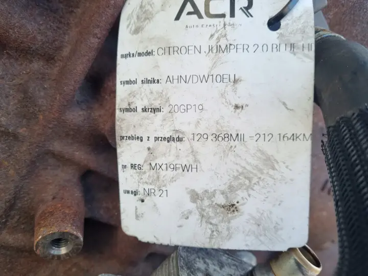 DÓŁ SILNIKA BLOK WAŁ SILNIK Citroen Jumper Boxer II III 2.0 HDI BLUEHDI AHN