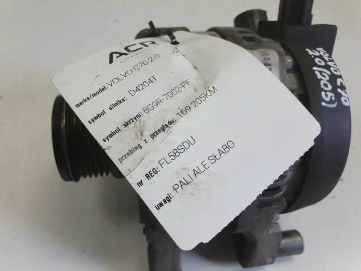 Volvo C70 II 2.0 D ALTERNATOR 104210-3512