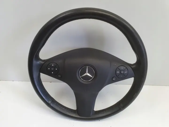 Mercedes W204 SKÓRZANA KIEROWNICA Multifunkcyjna multifunkcja skóra AirBag