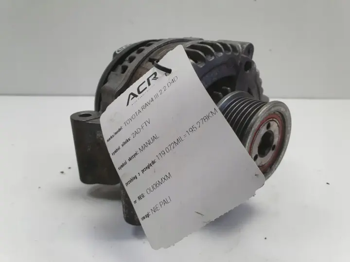 Toyota RAV4 RAV-4 III 2.2 D4D ALTERNATOR 2AD-FTV