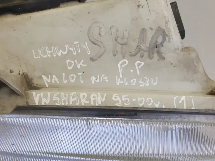 VW Sharan I MK1 PRZEDNIA LAMPA PRAWA prawy przód EUROPA