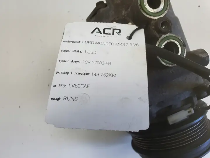 Ford Mondeo MK3 2.5 V6 SPRĘŻARKA KLIMATYZACJI