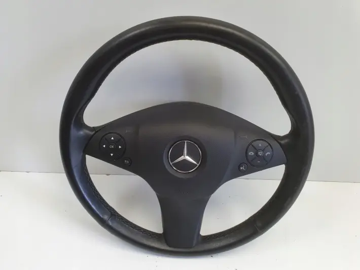 Mercedes W204 SKÓRZANA KIEROWNICA Multifunkcyjna multifunkcja skóra AirBag