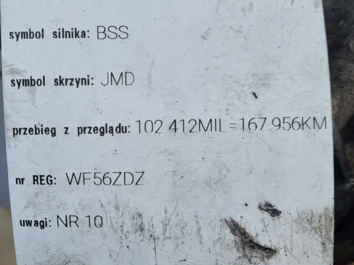Skoda Superb I 2.0 TDI SKRZYNIA BIEGÓW JMD manualna MANUAL