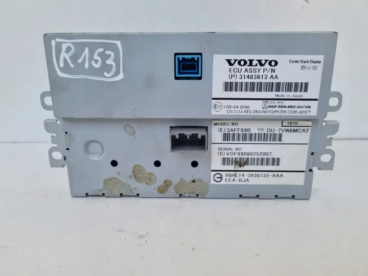 Volvo V40 II lift EKRAN NAWIGACJI Wyświetlacz monitor 31483613 31483613AA