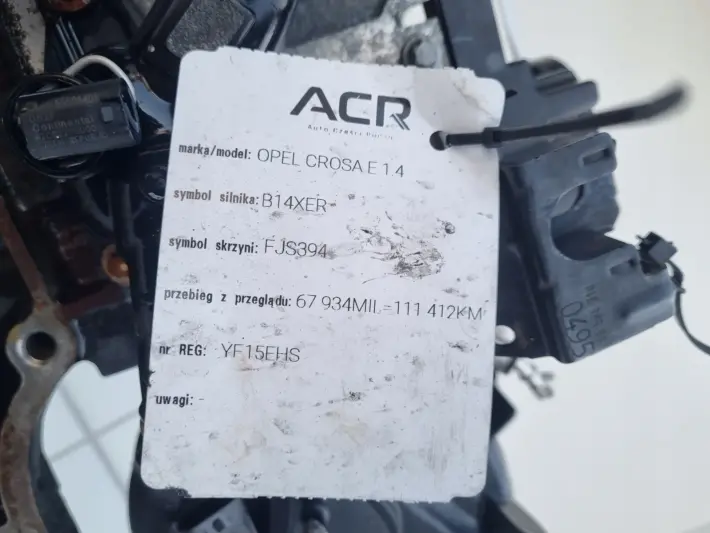 SILNIK KOMPLET Opel Corsa E 1.4 16V 100KM udokumentowane 111tyś B14XER