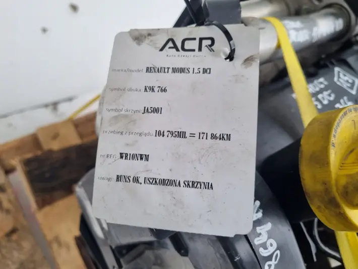 SILNIK KOMPLET Renault Clio III 1.5 DCI 86KM udokumentowane 171tyś K9K766