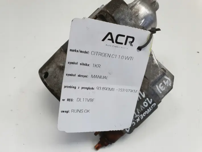 Citroen C1 I 1.0 12V ROZRUSZNIK 28100-0Q012J
