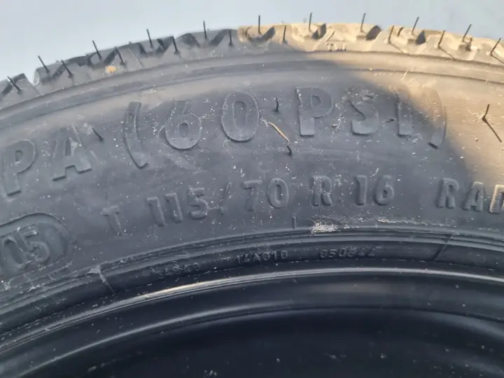 Opel Astra H KOŁO DOJAZDOWE dojazdówka 115/70 R16 4x100 2160126