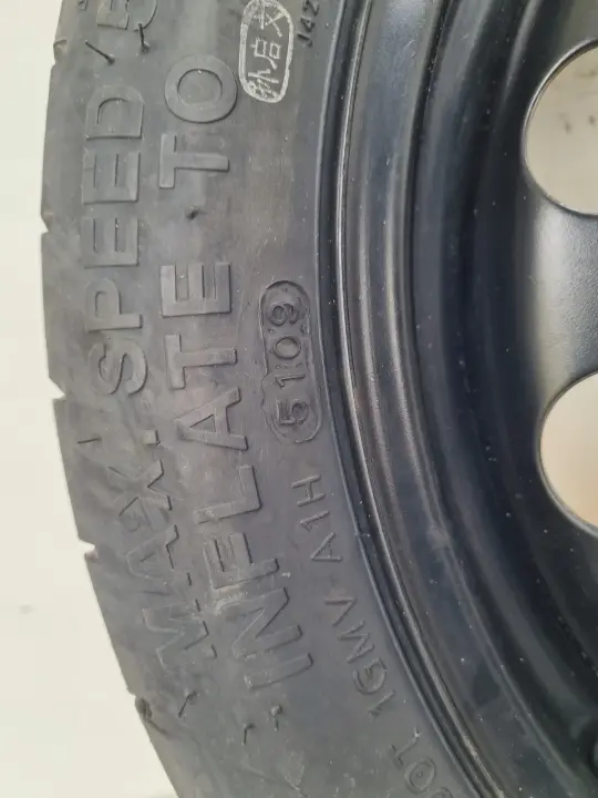 Audi Seat Vw Golf VI KOŁO DOJAZDOWE dojazdówka 125/70 R16 1K0601027S 5x112