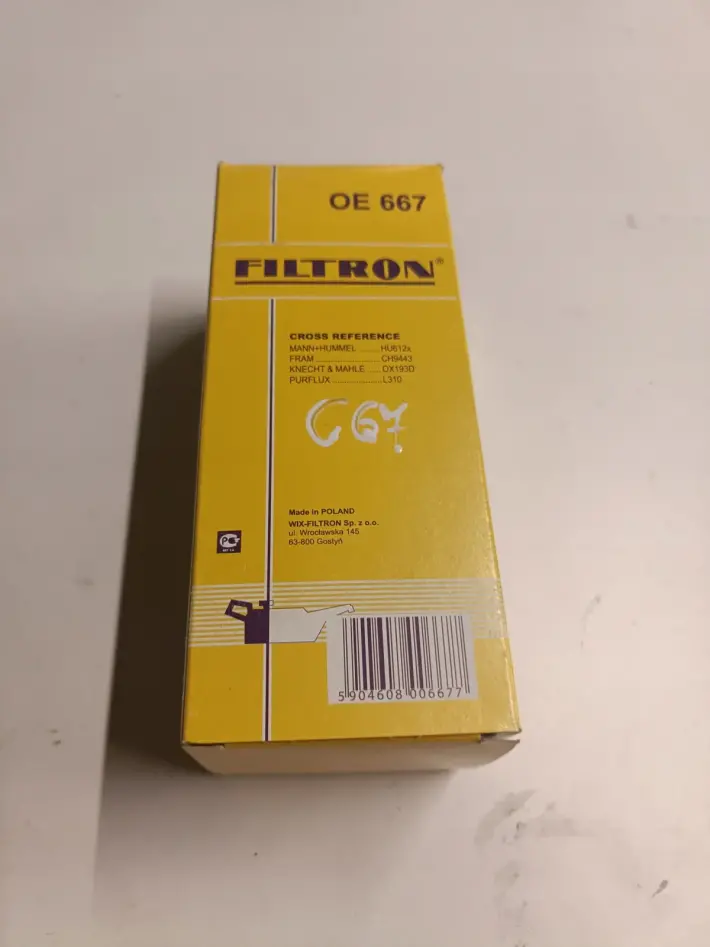 Citroen Berlingo C2 C3 I Saxo Xsara Peugeot Partner FILTR OLEJU OE667