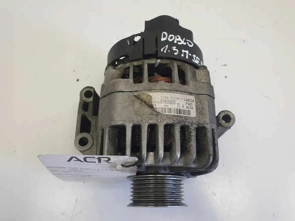 Fiat Doblo II 1.3 M- JET ALTERNATOR 51805803 70A