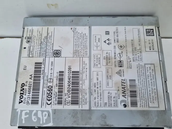 Volvo VOLVO V60 I S60 II V40 II CZYTNIK NAWIGACJI Radio 31466821AA 31466821