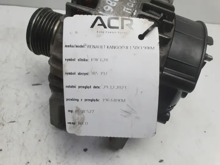 Renault Kangoo II 1.5 DCI ALTERNATOR valeo TG15C146