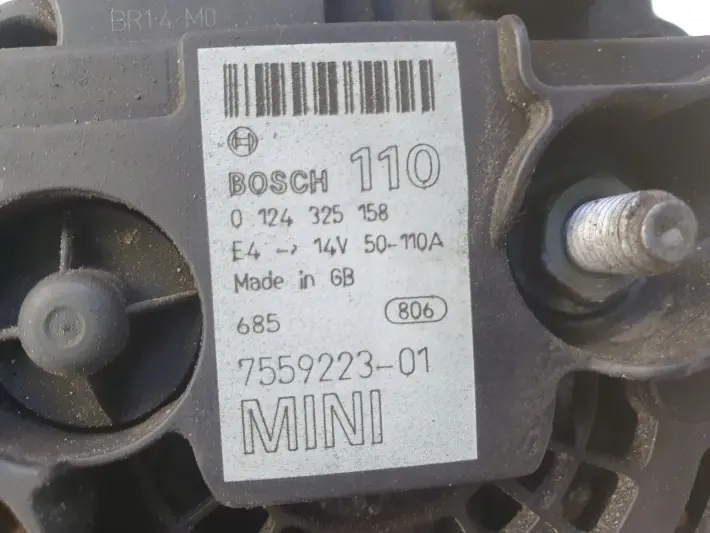 Mini One R50 R53 1.6 16V ALTERNATOR 110A 0124325158 bosch