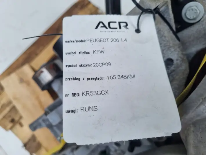 SILNIK KOMPLET Citroen Berlingo 1.4 8V udokumentowane 165tyś KFW