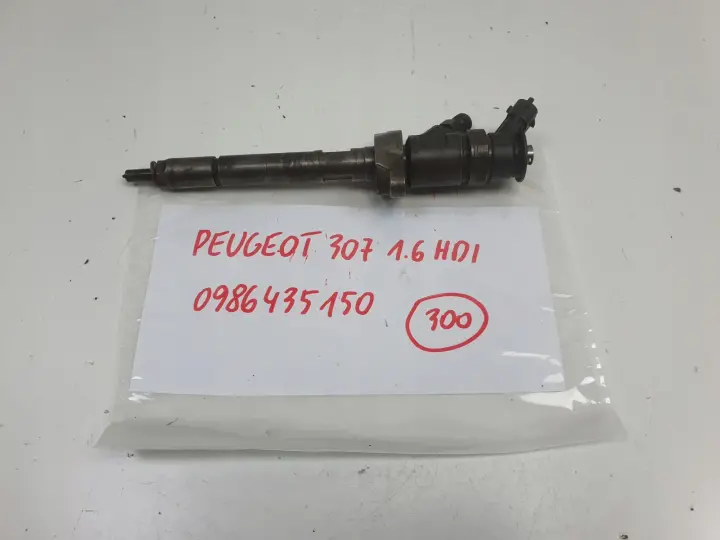 Peugeot 307 1.6 HDI WTRYSKIWACZ wtrysk 0986435150