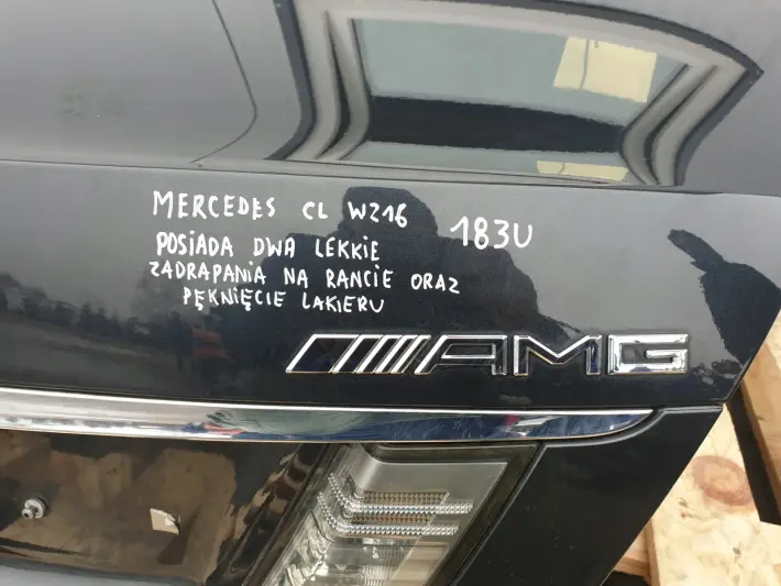 Mercedes CL W216 LIFT FL TYLNA KLAPA BAGAŻNIKA TYŁ