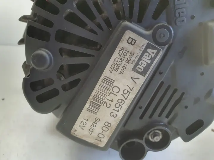 Peugeot 308 1.6 1.4 VTI ALTERNATOR V757651380 valeo 2605106A TG12C059 CL12