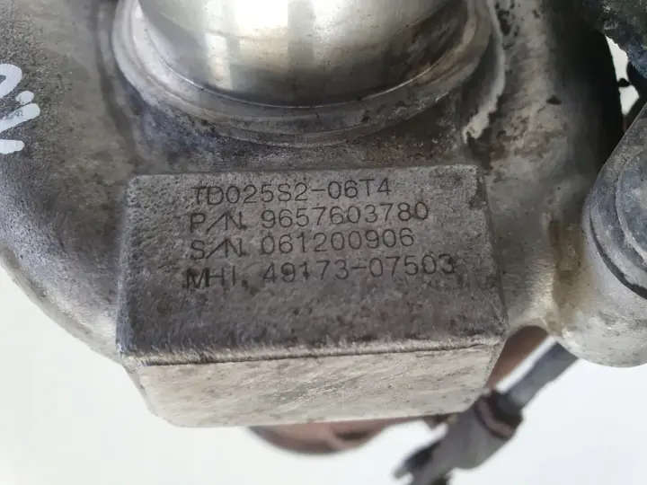 Peugeot 307 1.6 HDI TURBOSPRĘŻARKA turbo 9657603780