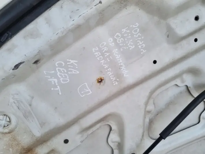 Kia Ceed Cee'd LIFT 09-12r PRZEDNIA MASKA POKRYWA SILNIKA WD Cassa White
