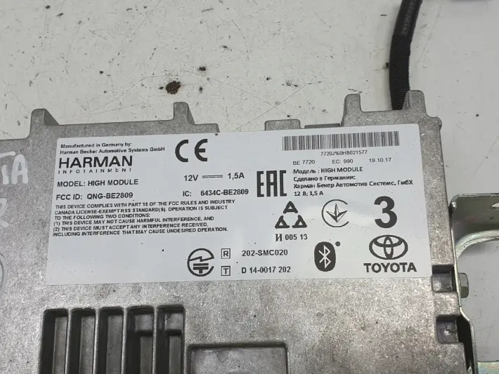 Toyota C-HR CHR MODUŁ NAWIGACJI Sterownik QNG-BE2809 6434C-BE2909