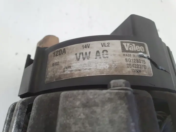 Audi A3 8L Golf IV Seat Leon 1.9 TDI ALTERNATOR Valeo 038903023S 120A