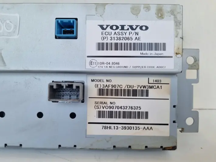 Volvo V60 I S60 II XC60 I EKRAN NAWIGACJI Wyświetlacz 31382065 31382065AE