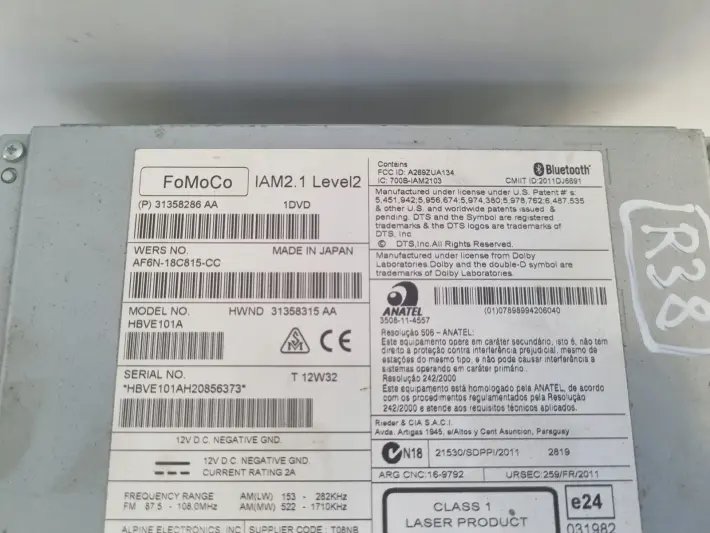 Volvo VOLVO V60 I S60 II V40 II CZYTNIK NAWIGACJI Radio 31358286AA