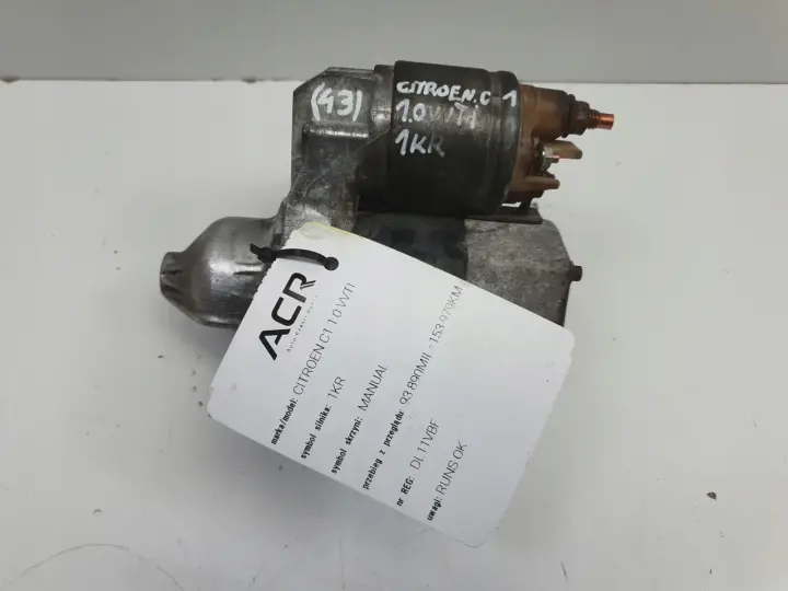 Citroen C1 I 1.0 12V ROZRUSZNIK 28100-0Q012J