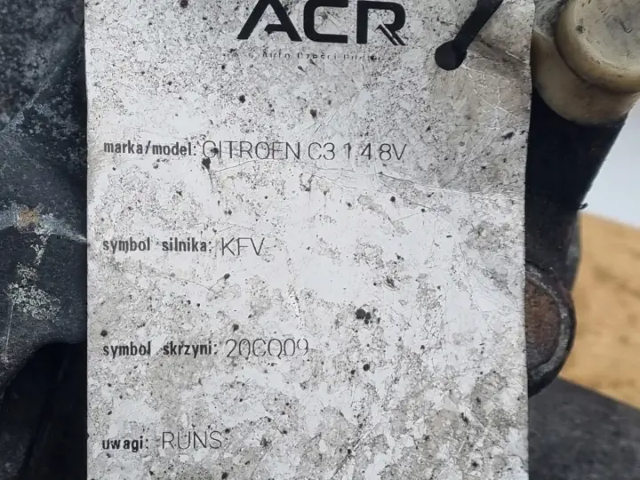 Citroen C2 1.4 8V SKRZYNIA BIEGÓW 20CQ09 manualna MANUAL
