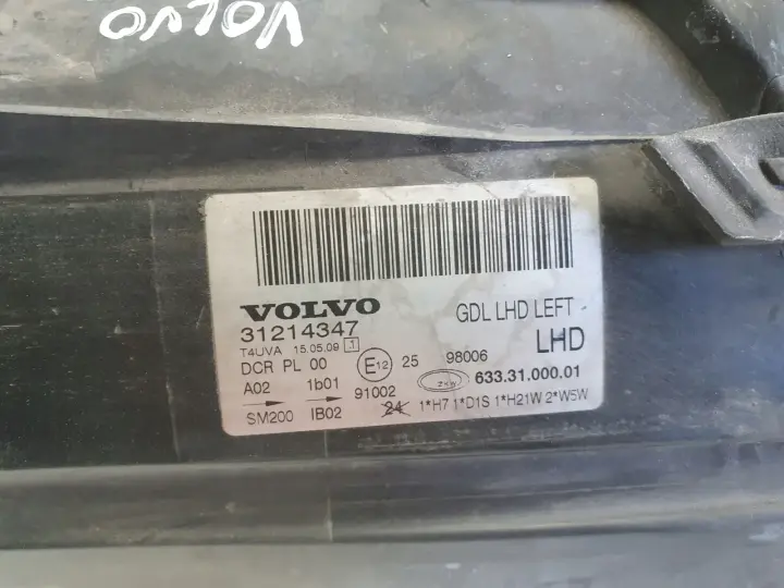 Volvo S80 II V70 III KOMPLET PRZEDNIA LAMPA LEWA lewy przód 31214347