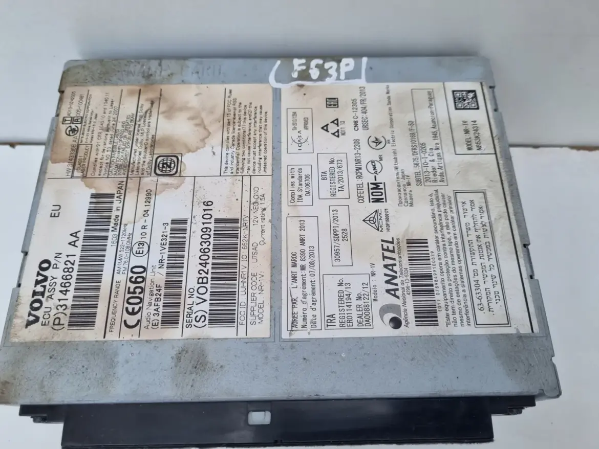 Volvo VOLVO V60 I S60 II V40 II CZYTNIK NAWIGACJI Radio 31466821AA 31466821