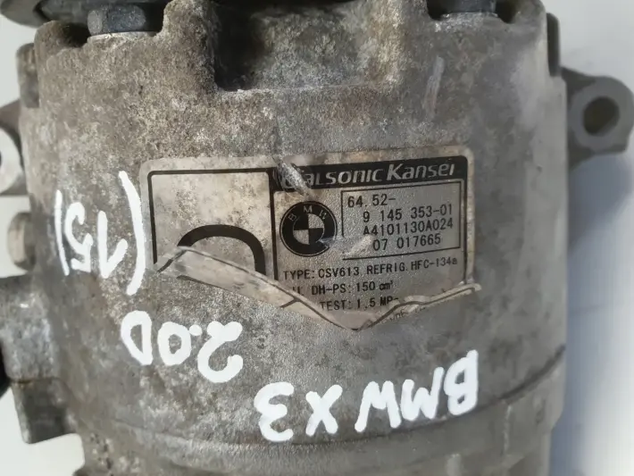 BMW X3 E83 2.0 D SPRĘŻARKA KLIMATYZACJI pompa 9145353