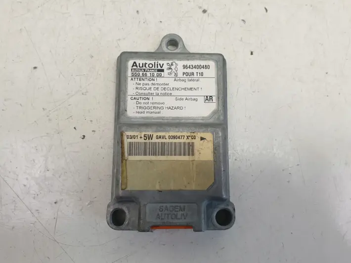 Peugeot 206 CZUJNIK UDERZENIOWY 9643400480