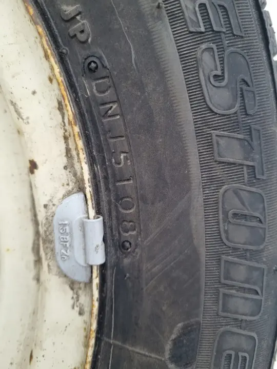 KOŁO ZAPASOWE Zapas felga 145/80 R14 4x105 Bridgestone Ecopia B381 2008