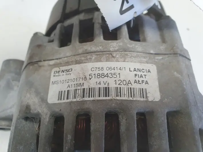 Alfa Romeo Giulietta 2.0 JTDM ALTERNATOR 51884351 denso 120A