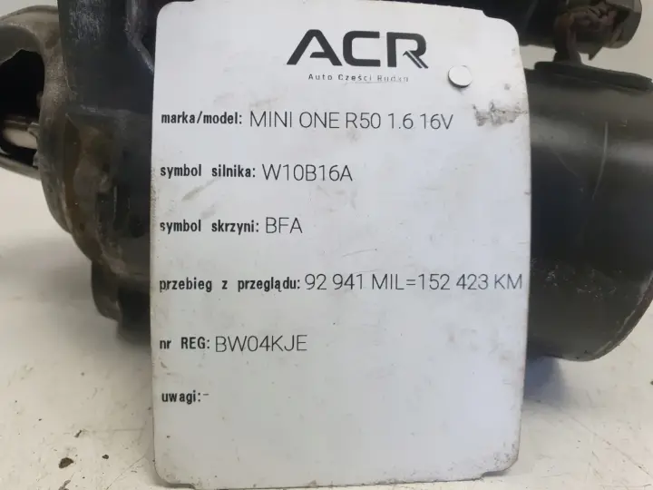 Mini One R50 R53 1.6 16V ROZRUSZNIK bosch 0001106019