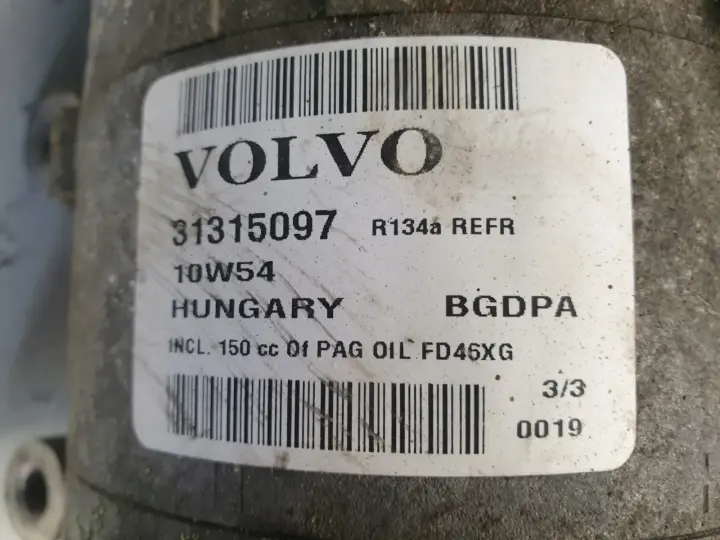 Volvo V70 III 2.0 16V SPRĘŻARKA KLIMATYZACJI pompa