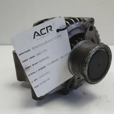 Toyota RAV4 RAV-4 III 2.2 D4D ALTERNATOR