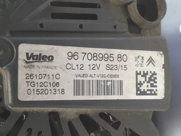 Citroen C1 II 1.2 VTI ALTERNATOR valeo 9670899580
