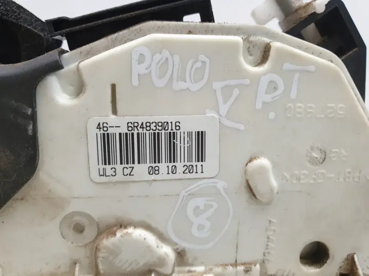 VW Polo V GTI ZAMEK DRZWI prawy TYŁ PASAŻERA