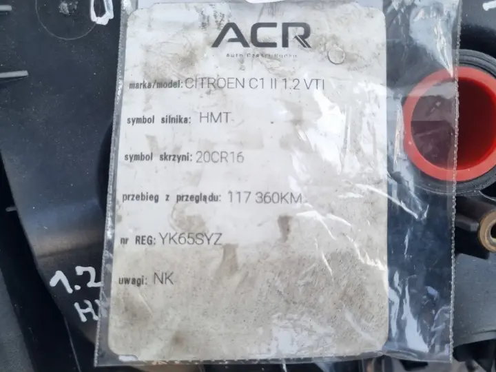 SILNIK PO PRZEGLĄDZIE Citroen C1 II 1.2 VTI 82KM nowy rozrząd HMT HM01