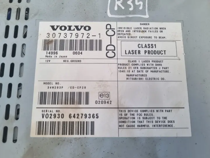 Volvo XC90 I CD radioodtwarzacz CZYTNIK PŁYT CD navi 30737972