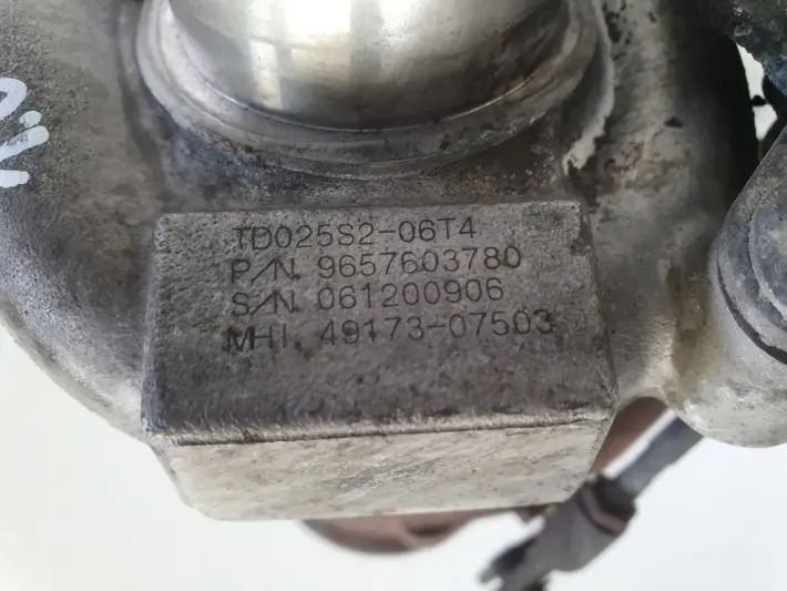 Peugeot 307 1.6 HDI TURBOSPRĘŻARKA turbo 9657603780