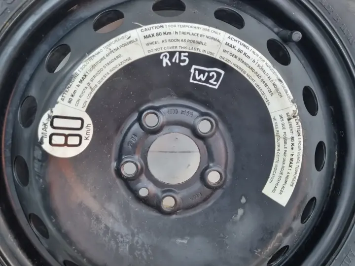 Fiat Alfa Romeo 147 KOŁO DOJAZDOWE dojazdówka 125/80 R15 5x98 A4472104