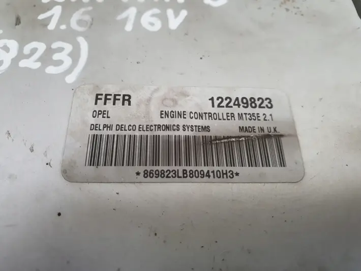 Opel Zafira B 1.6 16V STEROWNIK SILNIKA komputer 12249823 FFFR
